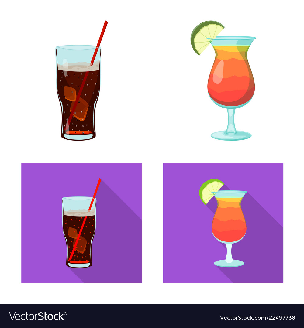 Isolated object of drink and bar symbol