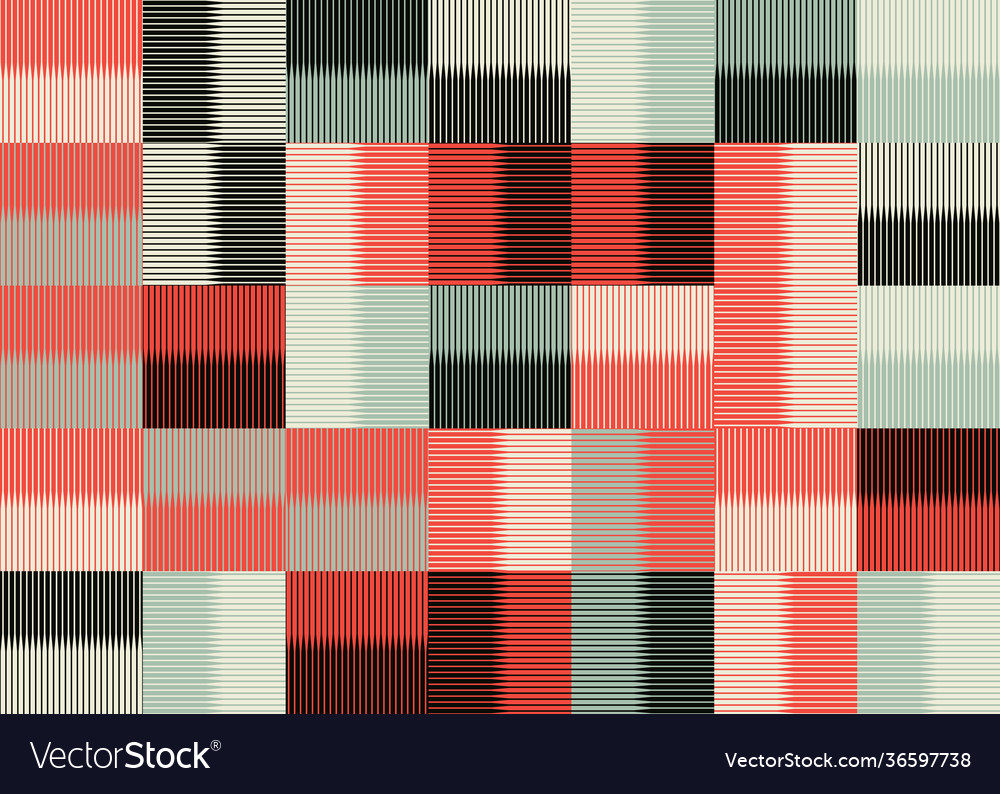 Linear abstract pattern design vector image Linear abstract pattern design