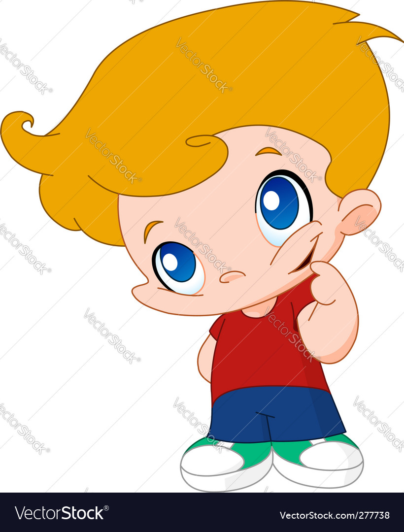 Download Little boy Royalty Free Vector Image - VectorStock