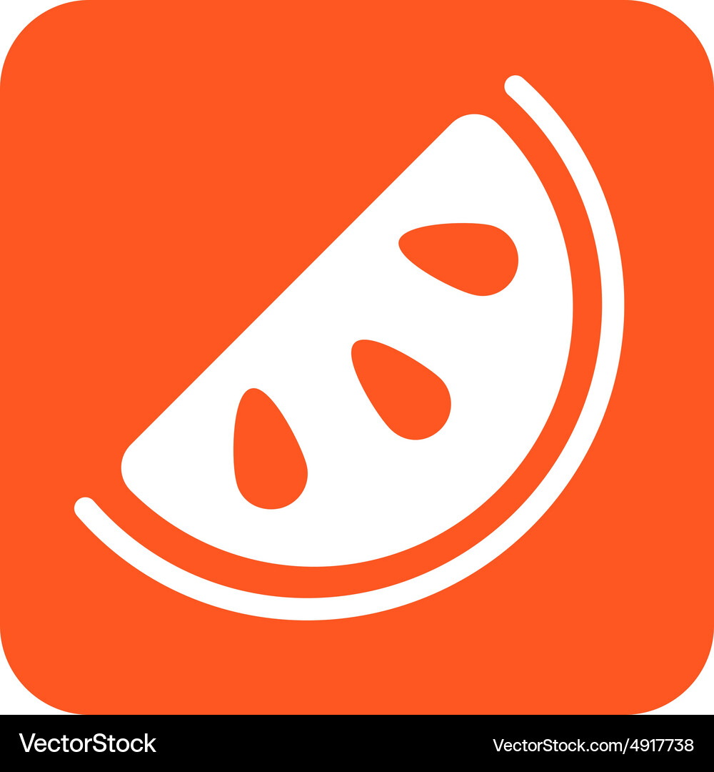 Orange slice Royalty Free Vector Image - VectorStock