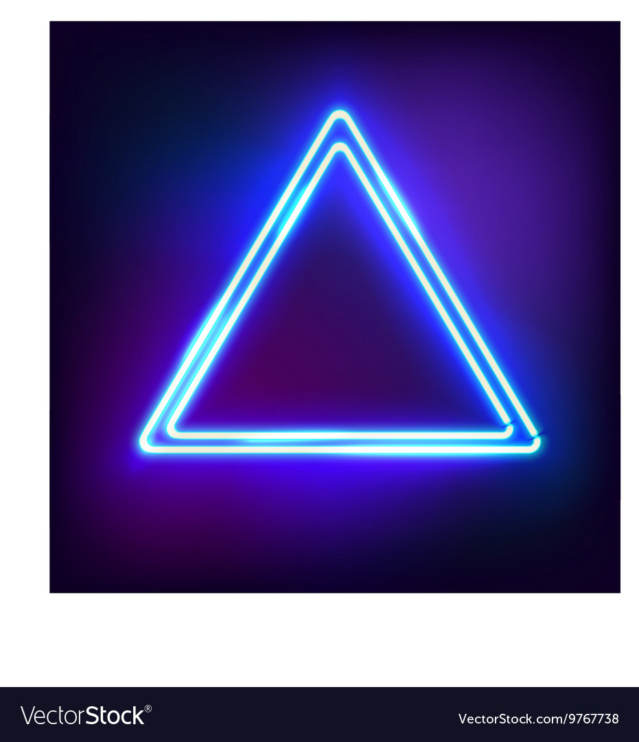 Triangle border with light effects