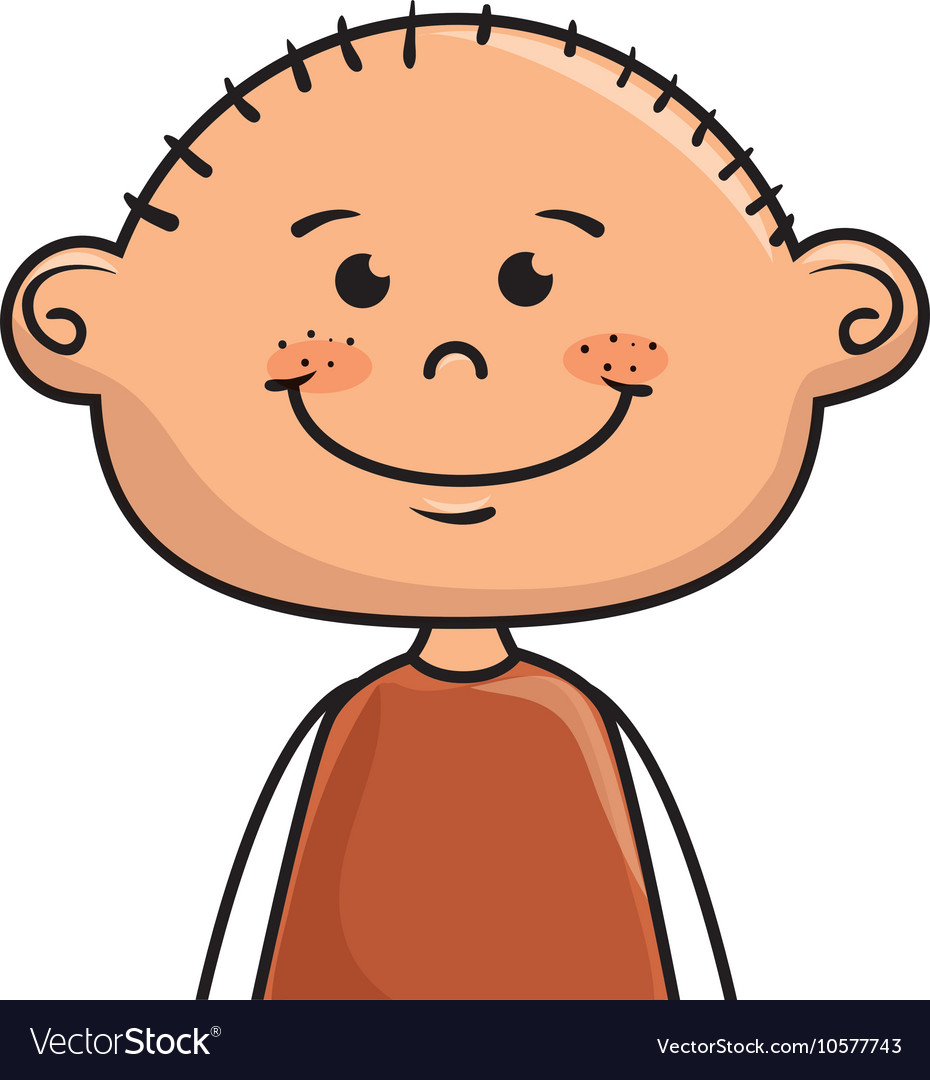 Boy smiling cartoon Royalty Free Vector Image - VectorStock