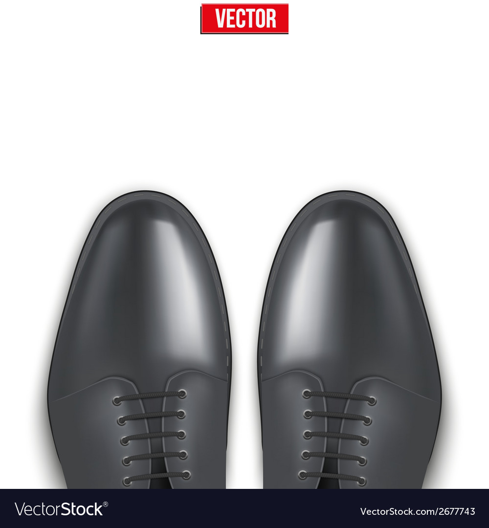 Classic Schwarz Männer Schuhe - Mode Hintergrund
