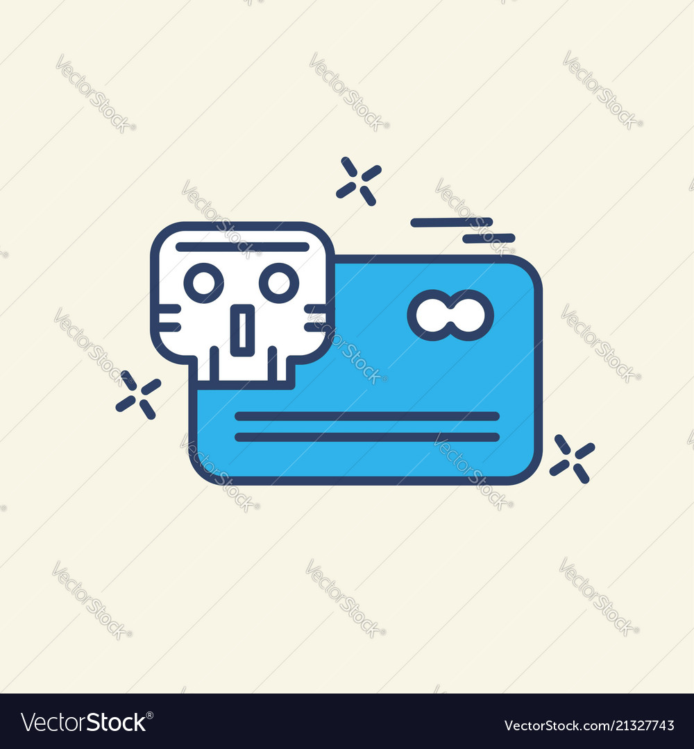 Cyber security icon with unique style