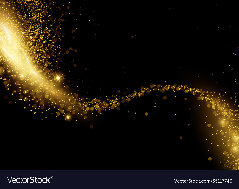 Holiday abstract shiny color gold design element Vector Image