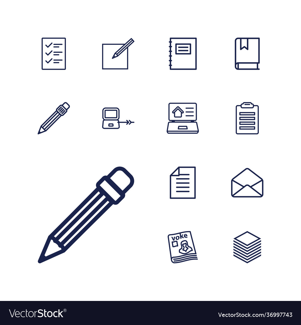 Notebook icons