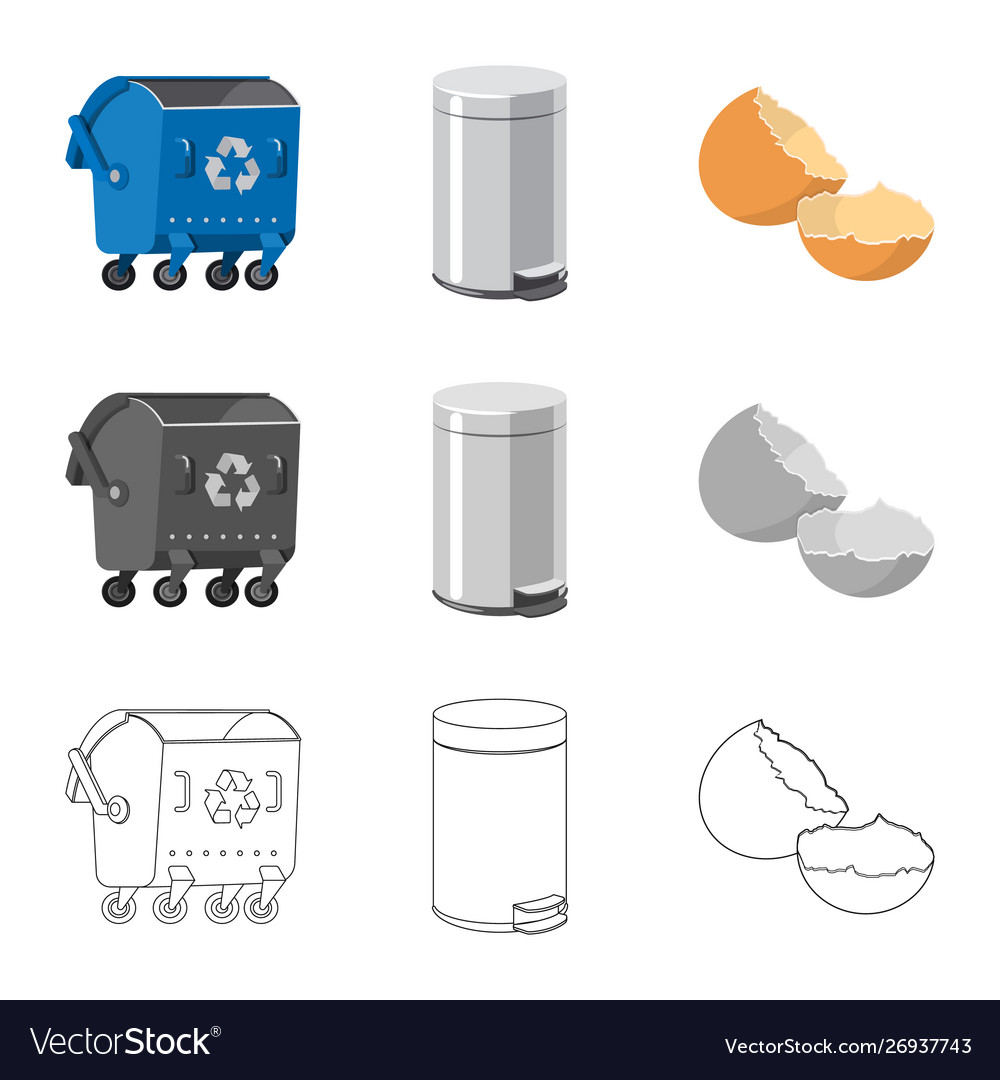 Refuse and junk symbol set