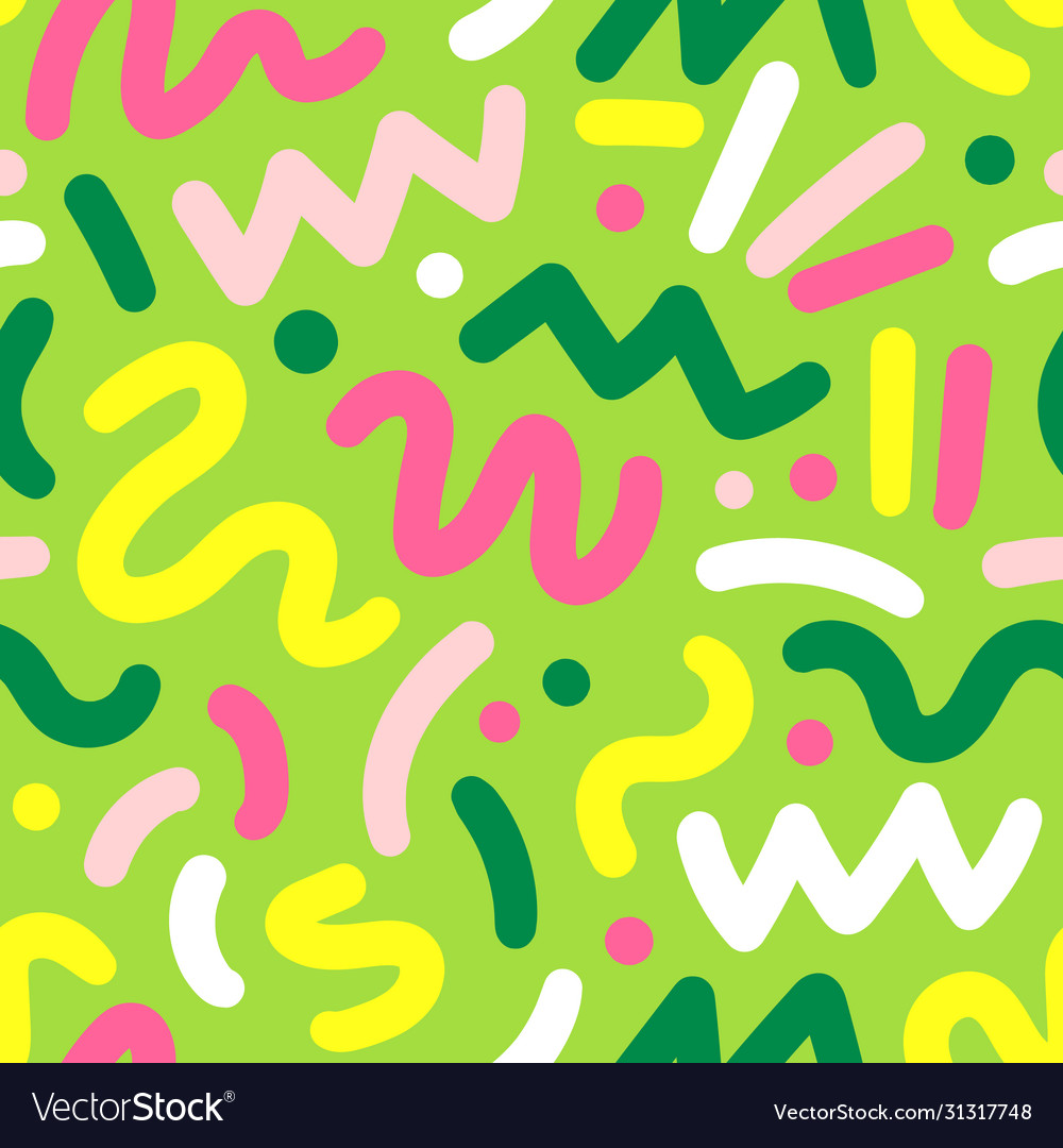 Abstract pop art seamless pattern cute background