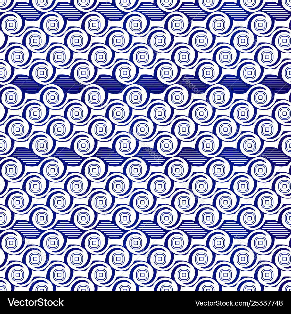 Abstract seamless pattern wave Royalty Free Vector Image