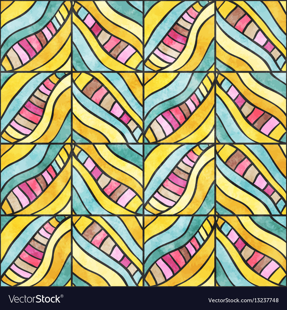 Colored zigzag pattern