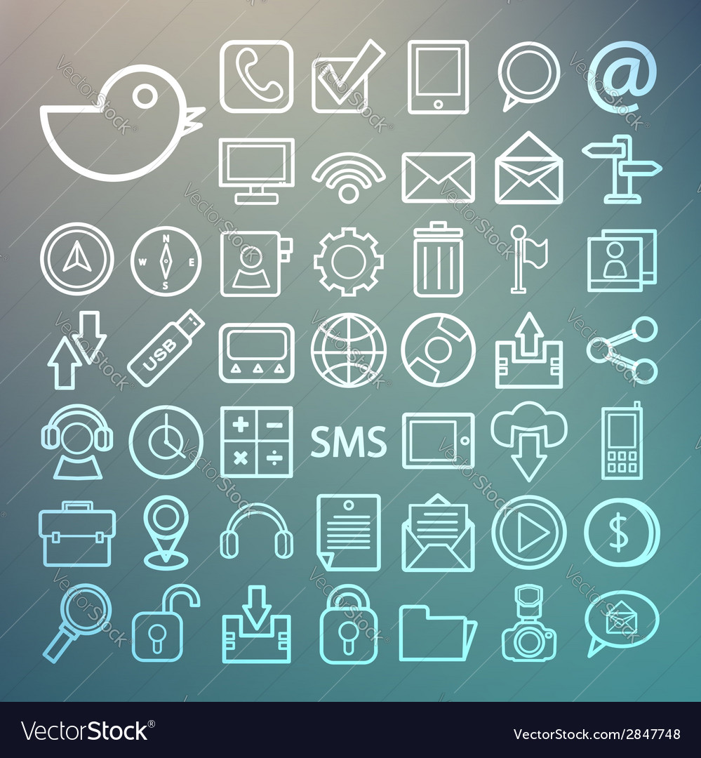 Communication Icon Set