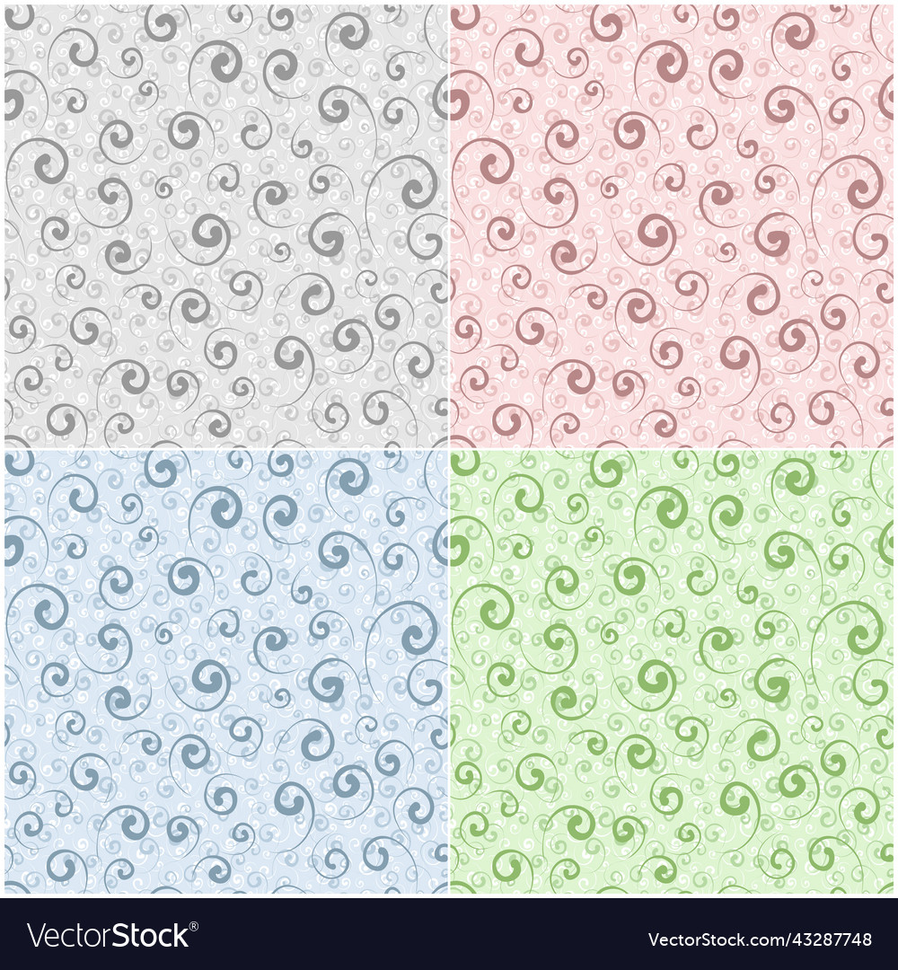 Set seamless backgrounds with pattern