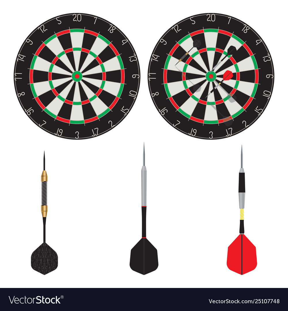 Target and dart Royalty Free Vector Image - VectorStock