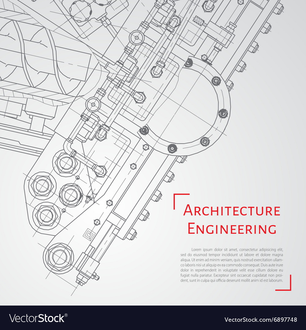 Technical blueprint of mechanism