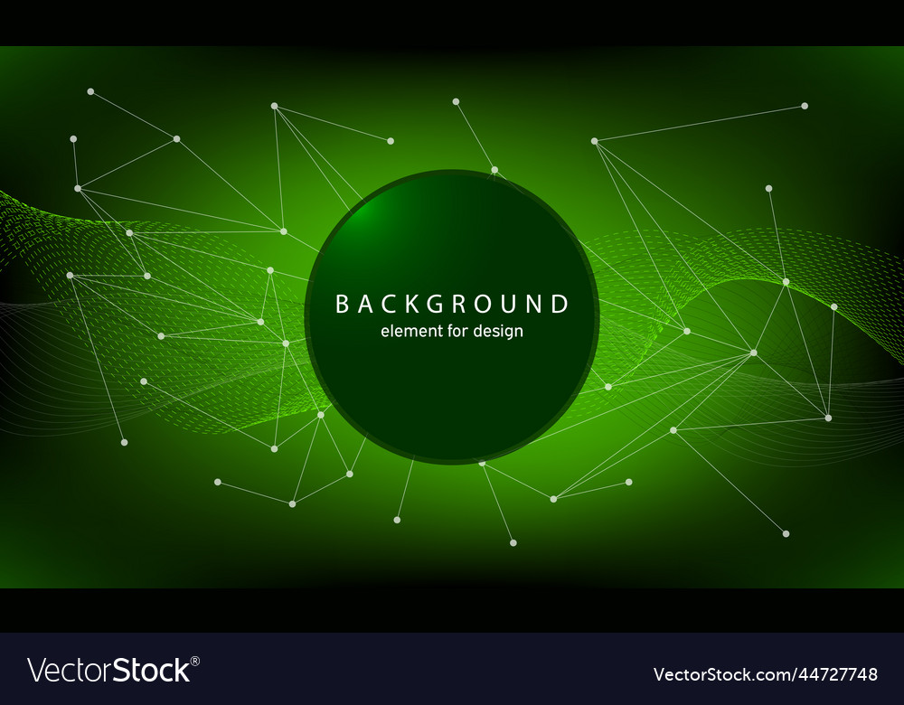 Technology background with abstract waves vector image Technology background with abstract waves