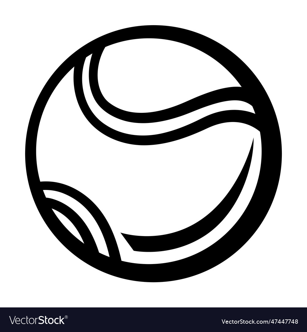 Tennis ball sport club item vector image Tennis ball sport club item