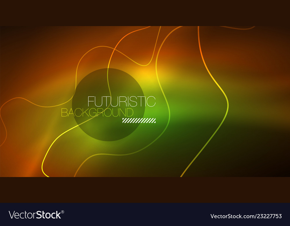 Abstract shiny glowinng color wave design element Vector Image Abstract shiny glowinng color wave design element