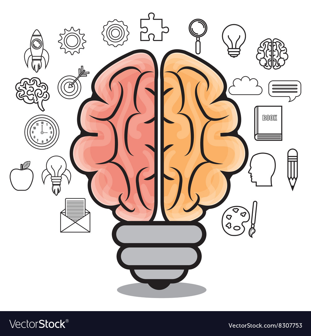 Brain storming design Royalty Free Vector Image