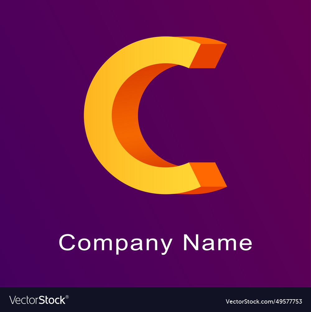 C logo Royalty Free Vector Image - VectorStock