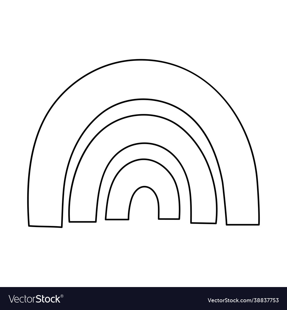 Doodle Rainbow Arc