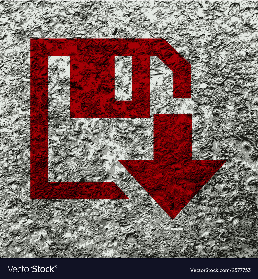 Floppy disk download flat modern web button
