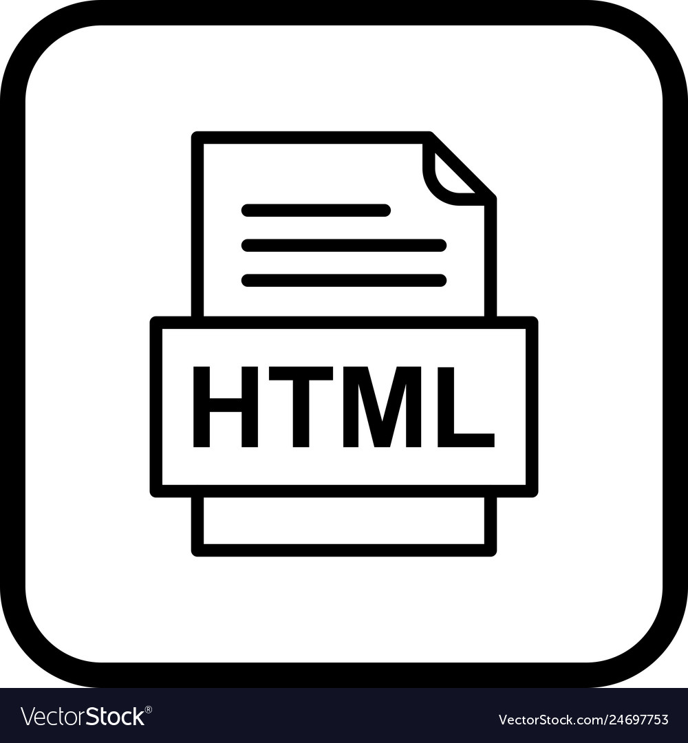 Html file document icon