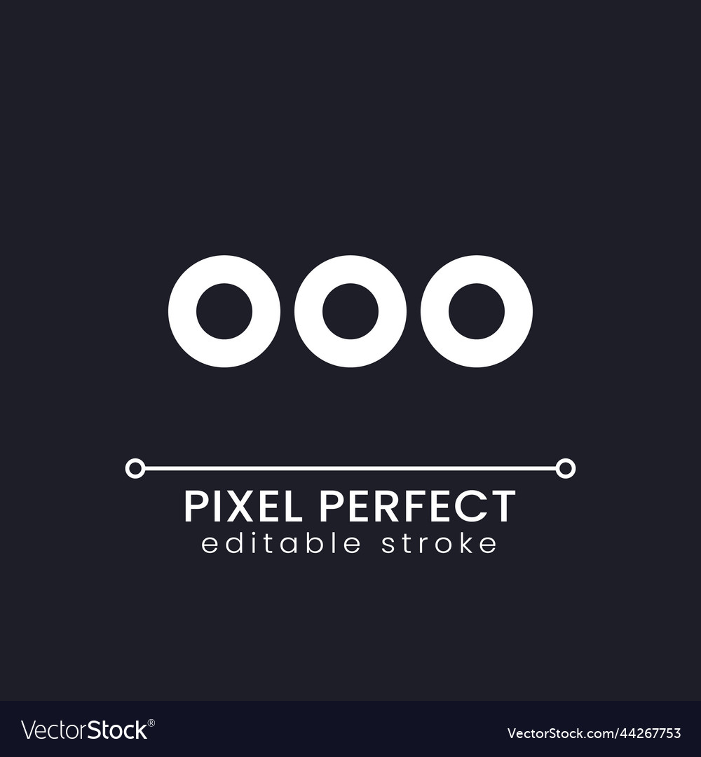 More options button pixel perfect white linear ui