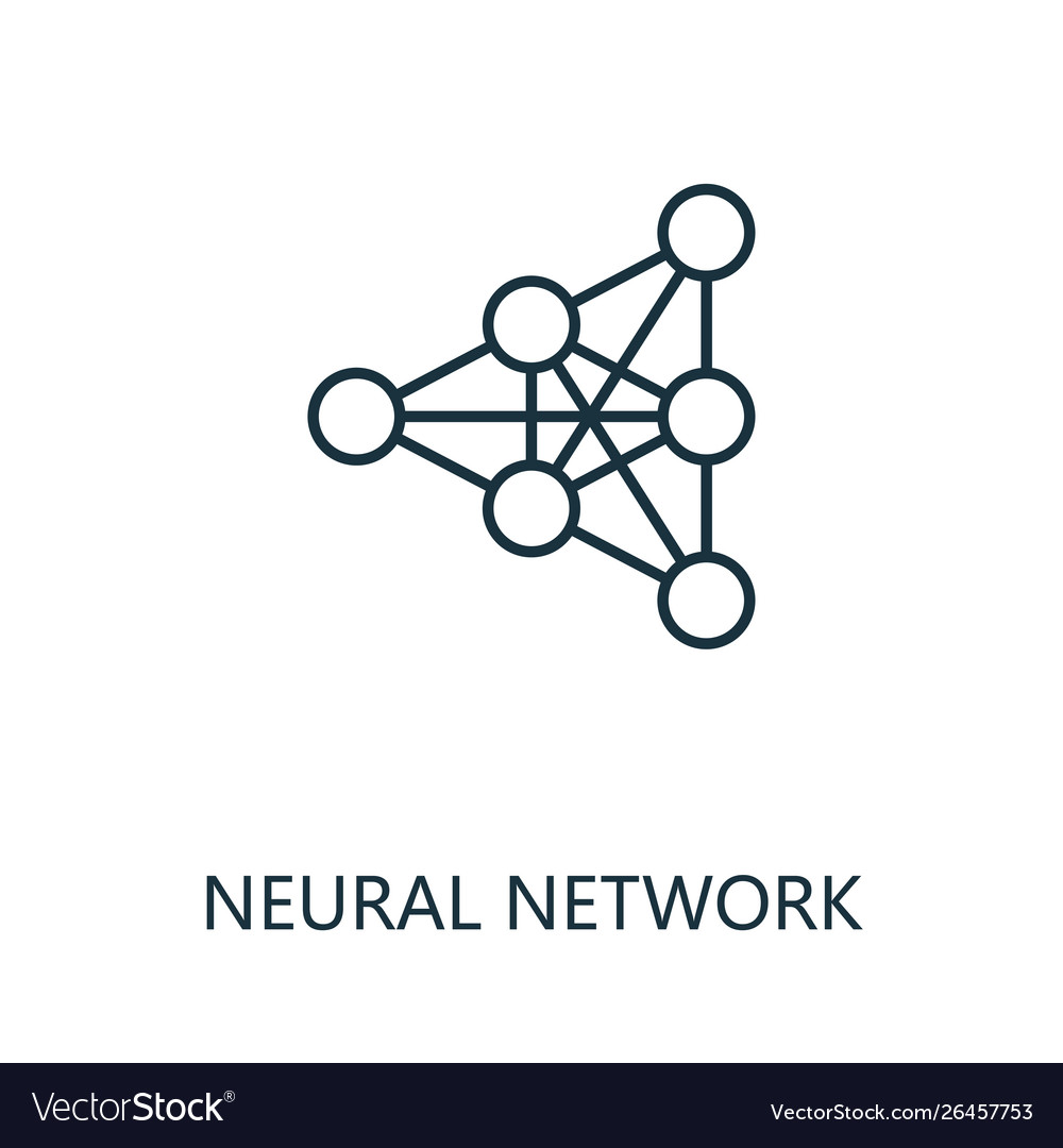 Neural Network Icon - AI Concept