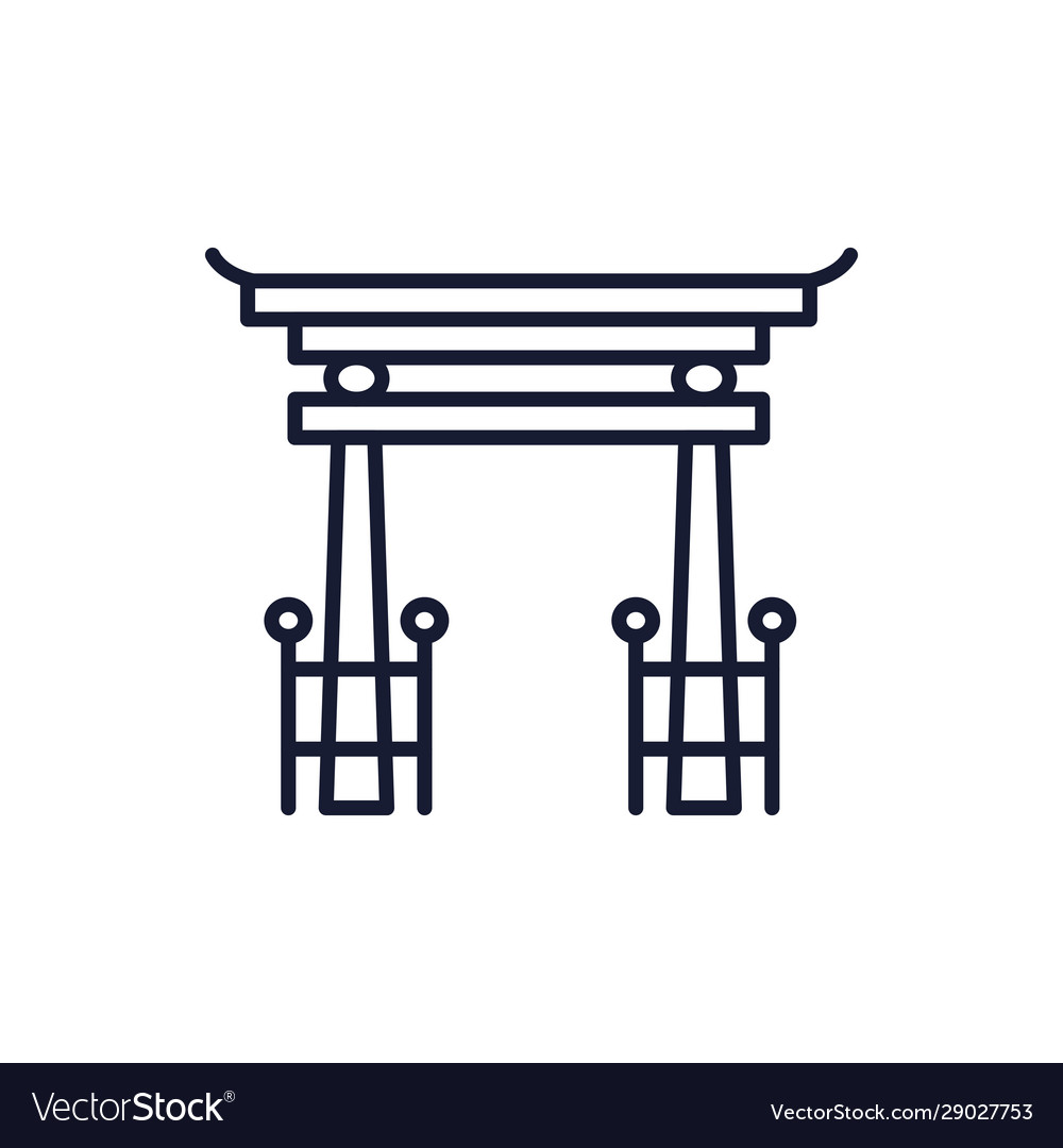 Shinto tori gate design