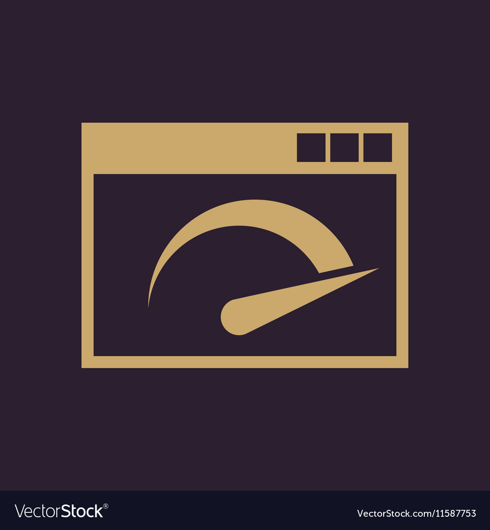 Speed internet test icon design