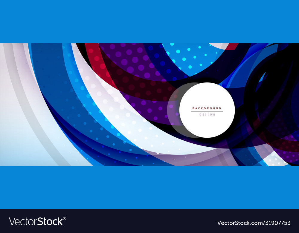 Trendy simple circle abstract background dynamic vector image Trendy simple circle abstract background dynamic