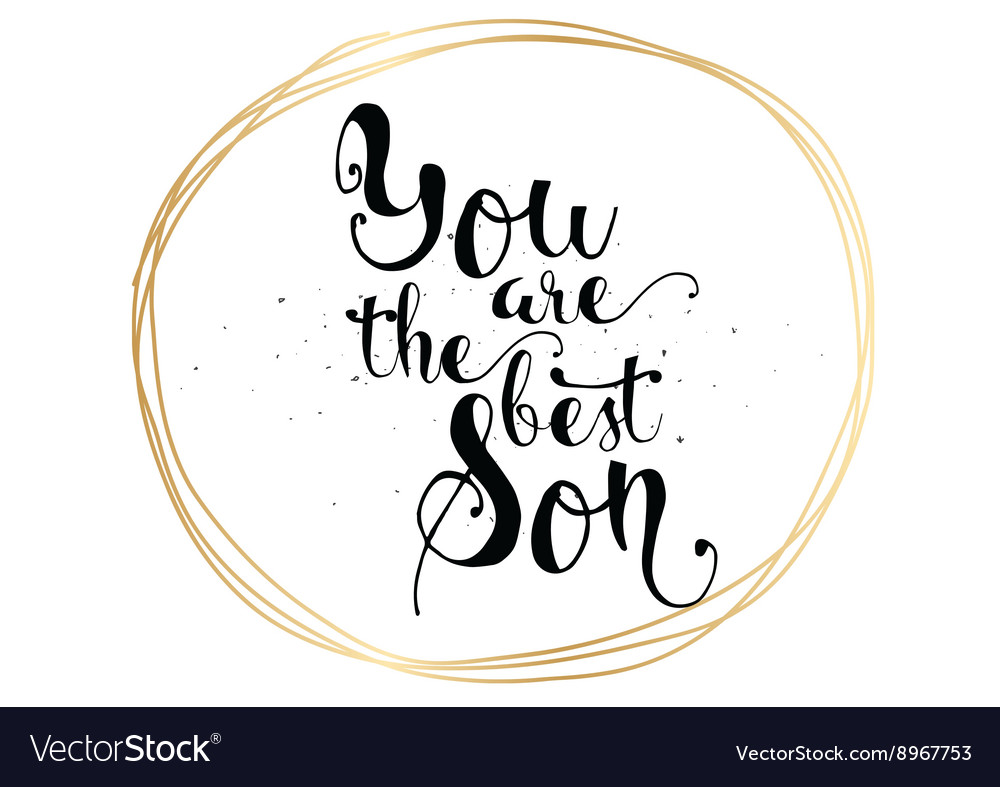 You are the best son inscription greeting card