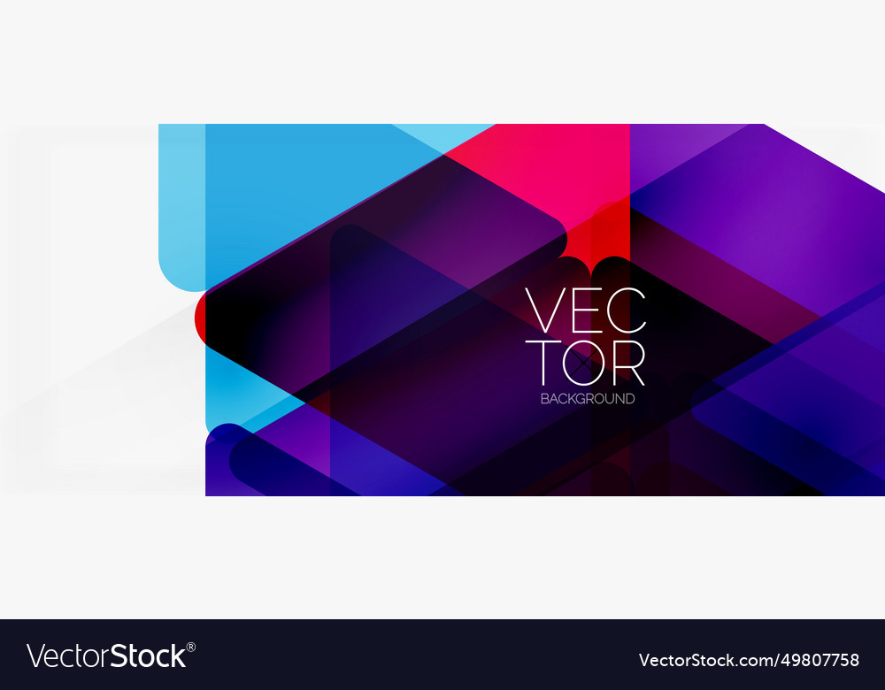 Abstract background color transparent triangles