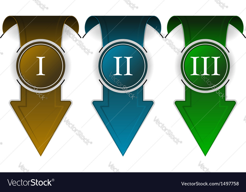 Abstract infographics design element with arrow