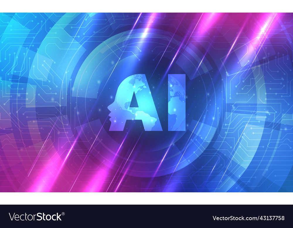 Ai artificial intelligence abstract background