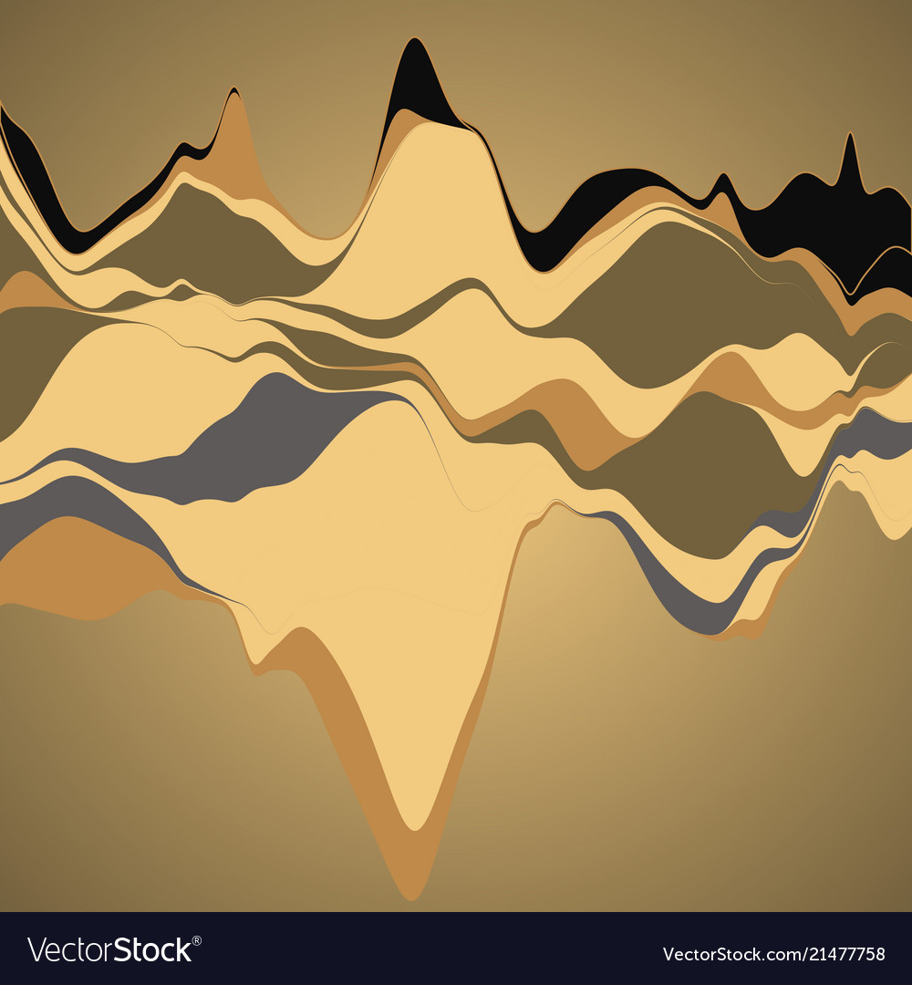 Big data visualization streamgraph futuristic vector image Big data visualization streamgraph futuristic
