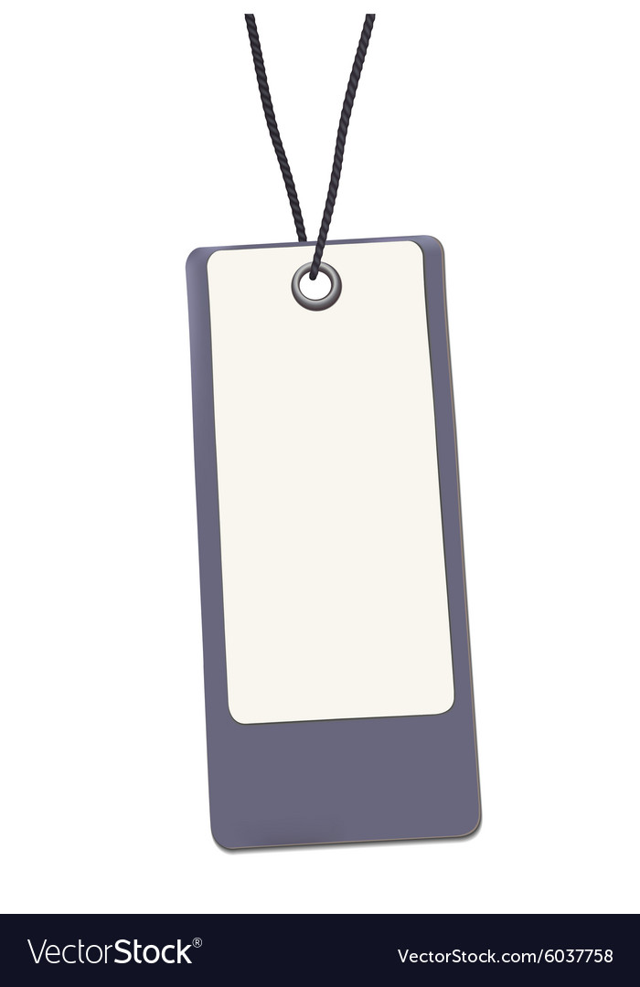 Blank Price Tag Royalty Free Vector Image VectorStock