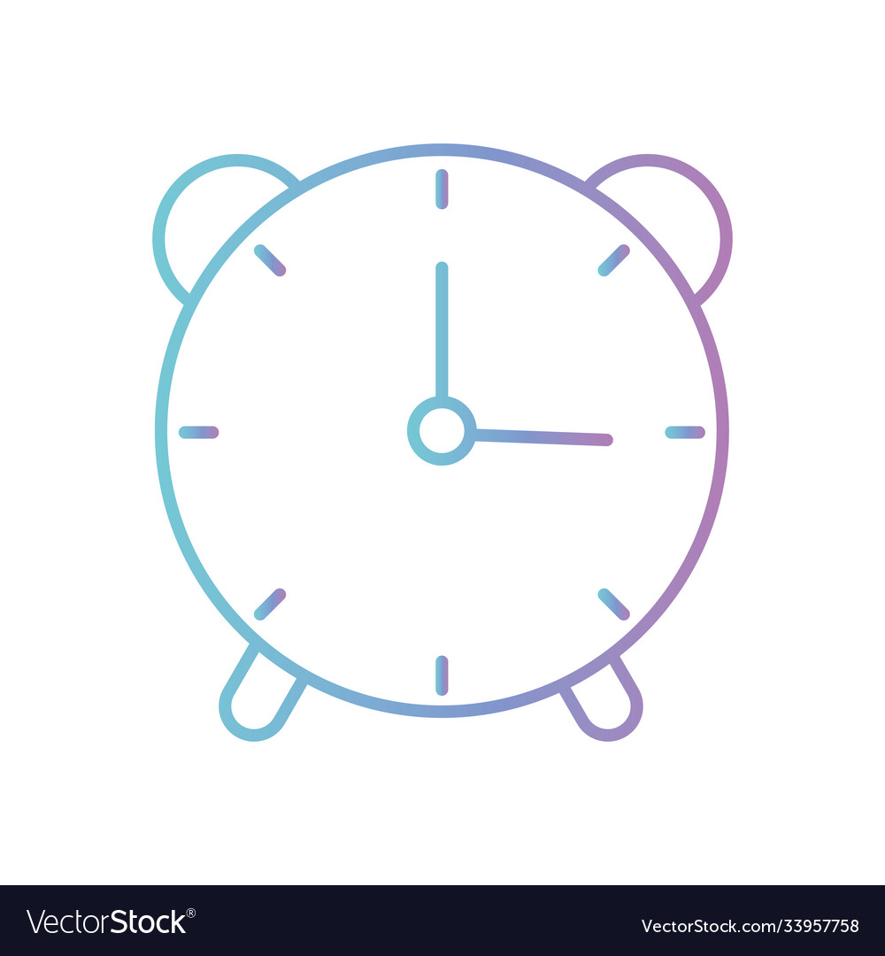 Clock gradient style icon design