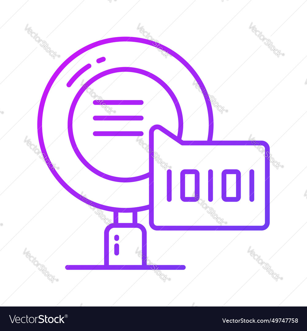 Creative icon of binary search in modern style