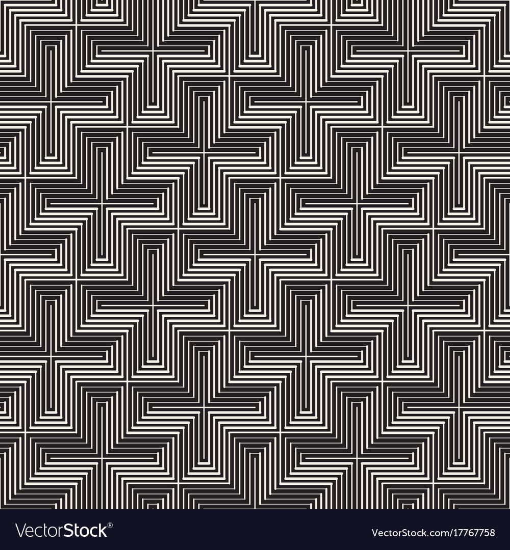 Cross Tiling Pattern - Modern Geometry