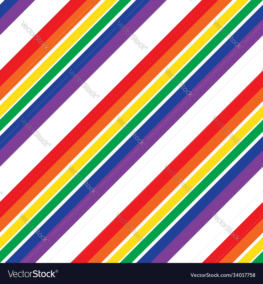 Rainbow stripe seamless pattern background