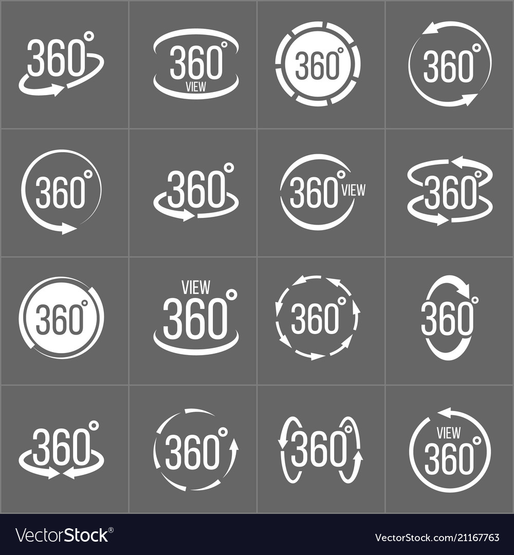 360 Degree Rotation Icons