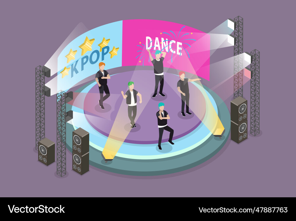 3d isometric flat conceptual Royalty Free Vector Image