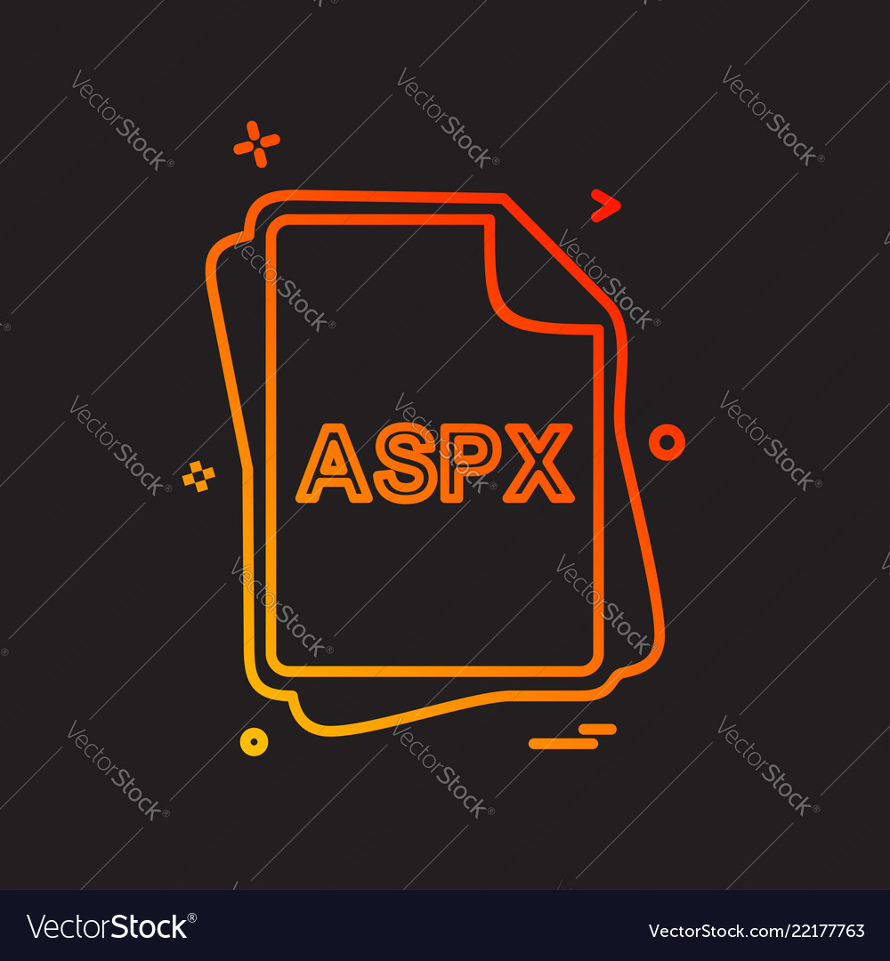 Aspx file type icon design