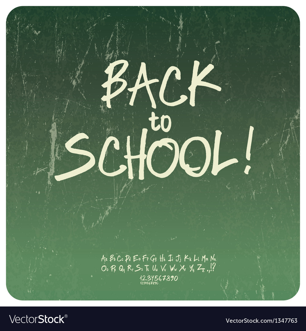 Back to school poster