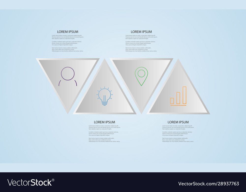 Business data with abstract elements graph vector image Business data with abstract elements graph