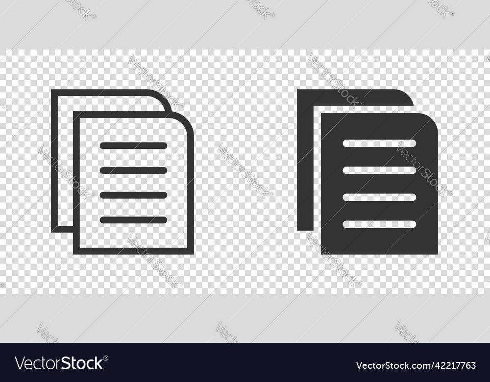 Contract document icon in flat style report vector image Contract document icon in flat style report