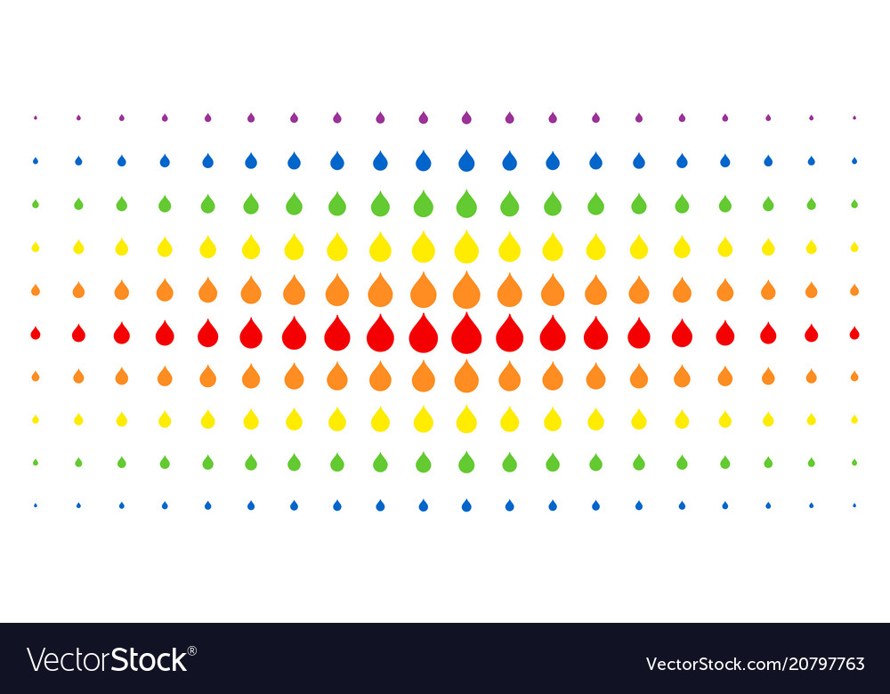 Drop spectral halftone matrix