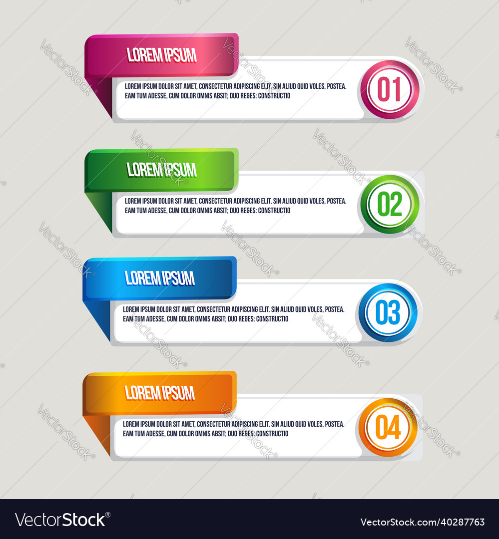 Gradient infographic element flat design