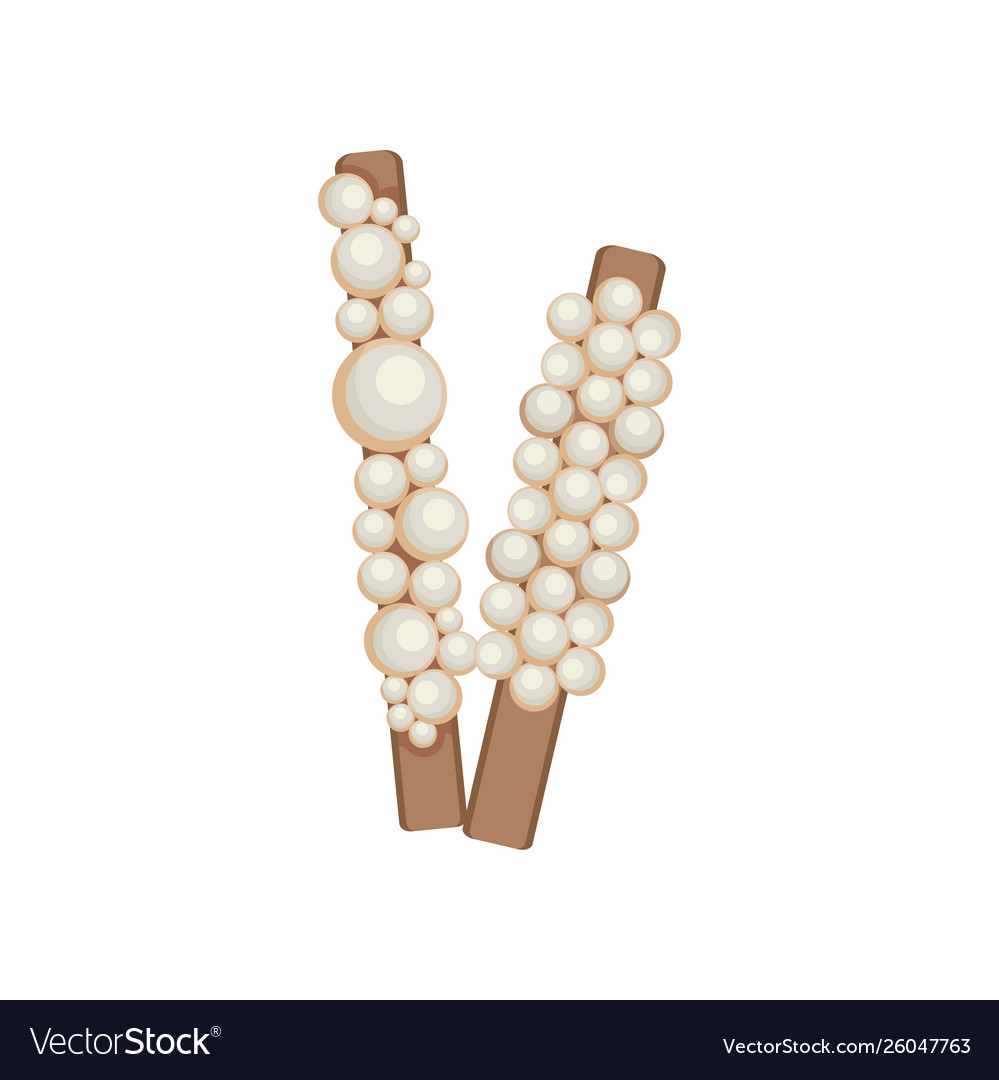 Hairpins with pearls on white